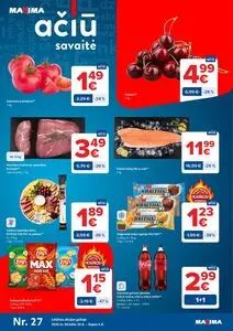 Reklaminis laikraštis Maxima, galioja nuo 2026-06-30 iki 2026-07-06.