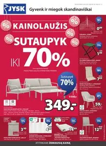 Reklaminis laikraštis JYSK, galioja nuo 2026-06-30 iki 2026-07-13.