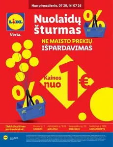 Reklaminis laikraštis Lidl, galioja nuo 2026-07-20 iki 2026-07-26.