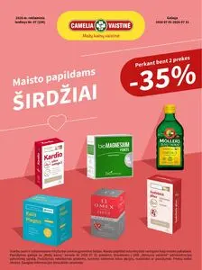 Reklaminis laikraštis Camelia vaistinė, galioja nuo 2026-07-01 iki 2026-07-31.