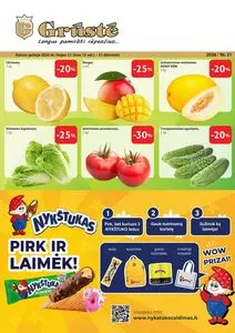 Reklaminis laikraštis Grūstė, galioja nuo 2026-07-21 iki 2026-07-31.
