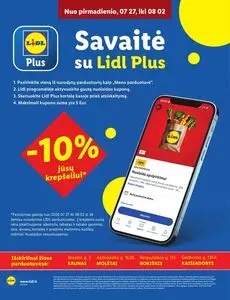 Reklaminis laikraštis Lidl, galioja nuo 2026-07-27 iki 2026-08-02.