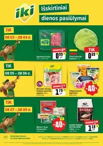 Reklaminis laikraštis Iki, galioja nuo 2026-08-03 iki 2026-08-09.