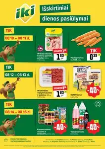 Reklaminis laikraštis Iki, galioja nuo 2026-08-10 iki 2026-08-16.