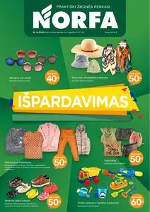 Reklaminis laikraštis Norfa, galioja nuo 2026-08-06 iki 2026-08-19.