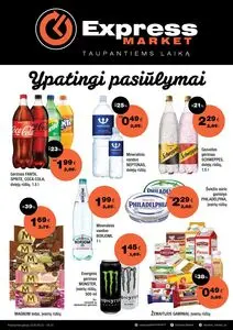 Reklaminis laikraštis Express Market, galioja nuo 2026-08-02 iki 2026-08-22.