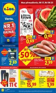 Reklaminis laikraštis Lidl, galioja nuo 2026-08-17 iki 2026-08-23.