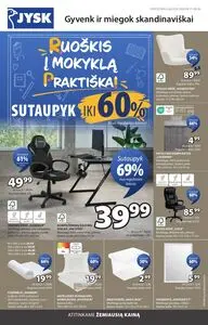 Reklaminis laikraštis JYSK, galioja nuo 2026-08-11 iki 2026-08-24.