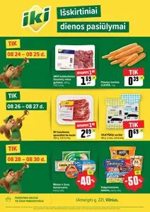 Reklaminis laikraštis Iki, galioja nuo 2026-08-24 iki 2026-08-30.