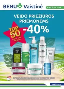 Reklaminis laikraštis BENU Vaistinė, galioja nuo 2026-08-01 iki 2026-08-31.
