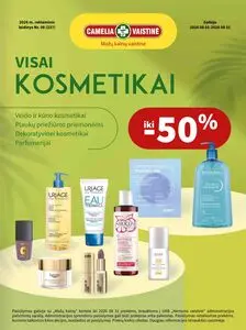 Reklaminis laikraštis Camelia vaistinė, galioja nuo 2026-08-01 iki 2026-08-31.