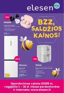 Reklaminis laikraštis Elesen, galioja nuo 2026-08-01 iki 2026-08-31.