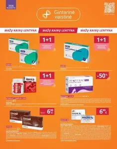 Reklaminis laikraštis Gintarinė vaistinė, galioja nuo 2026-08-01 iki 2026-08-31.