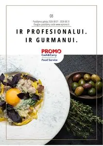 Reklaminis laikraštis Promo Cash and Carry, galioja nuo 2026-08-01 iki 2026-08-31.