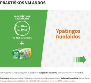 Reklaminis laikraštis Norfa, galioja nuo 2026-08-31 iki 2026-09-04.