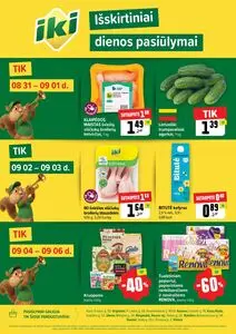 Reklaminis laikraštis Iki, galioja nuo 2026-08-31 iki 2026-09-06.