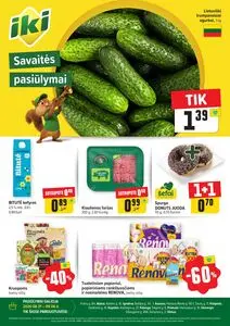 Reklaminis laikraštis Iki, galioja nuo 2026-08-31 iki 2026-09-06.