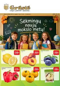 Reklaminis laikraštis Grūstė, galioja nuo 2026-09-01 iki 2026-09-10.