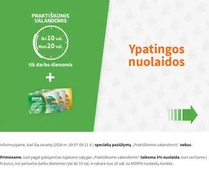 Reklaminis laikraštis Norfa, galioja nuo 2026-09-07 iki 2026-09-11.