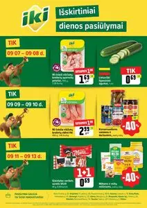 Reklaminis laikraštis Iki, galioja nuo 2026-09-07 iki 2026-09-13.