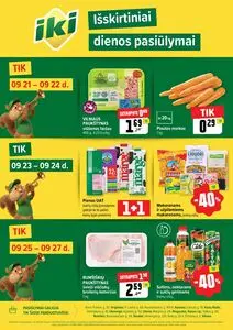 Reklaminis laikraštis Iki, galioja nuo 2026-09-21 iki 2026-09-27.