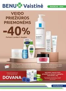 Reklaminis laikraštis BENU Vaistinė, galioja nuo 2026-09-01 iki 2026-09-30.