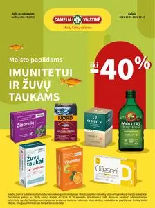 Reklaminis laikraštis Camelia vaistinė, galioja nuo 2026-09-01 iki 2026-09-30.