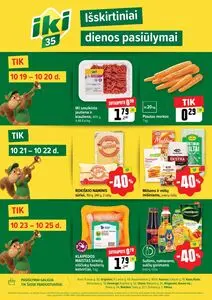 Reklaminis laikraštis Iki, galioja nuo 2026-10-19 iki 2026-10-25.