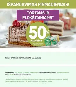 Reklaminis laikraštis Norfa, galioja nuo 2025-01-06 iki .